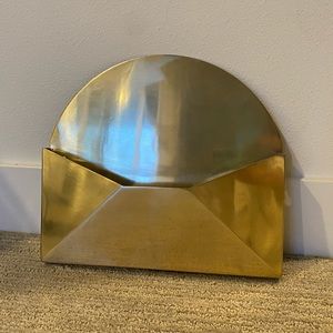 gold wall hanging letter holder